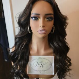 Black and Brown Wavy Hair Wig